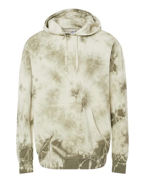 Unisex Midweight Tie-Dyed Hooded Sweatshirt - Image 32