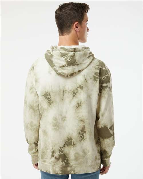 Unisex Midweight Tie-Dyed Hooded Sweatshirt - Image 37