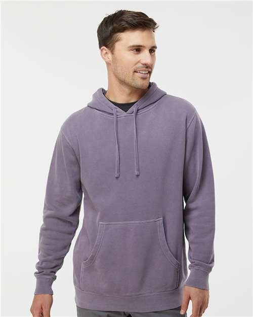 Unisex Midweight Pigment-Dyed Hooded Sweatshirt - Image 74