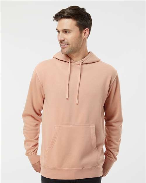 Unisex Midweight Pigment-Dyed Hooded Sweatshirt - Image 38
