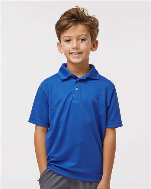 Youth Saratoga Performance Mini Mesh Polo - Image 44