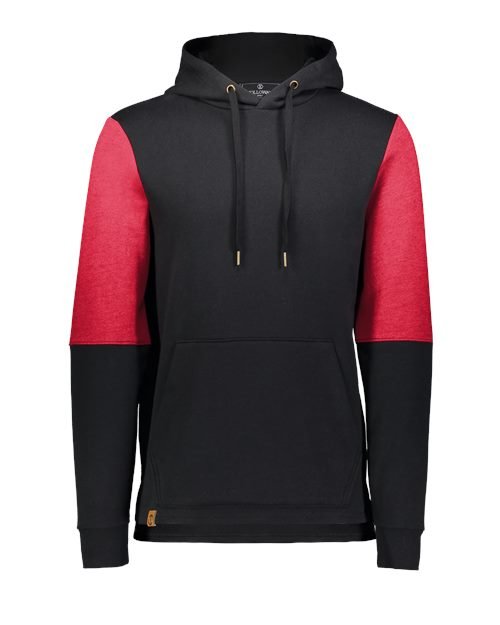 Men's All-American Team Fleece Colorblocked Hooded Sweatshirt - Image 8