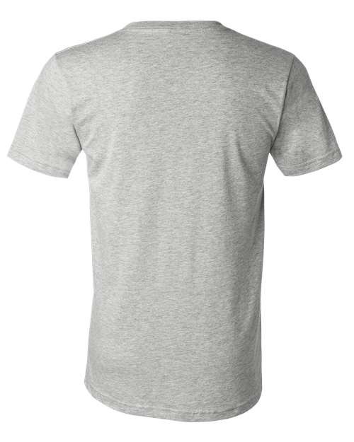 Unisex Heather CVC V-Neck Tee - Image 3