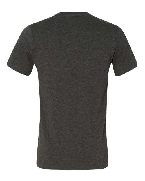 Unisex Heather CVC V-Neck Tee - Image 9