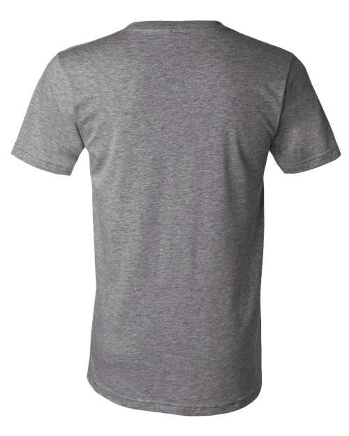 Unisex Heather CVC V-Neck Tee - Image 12