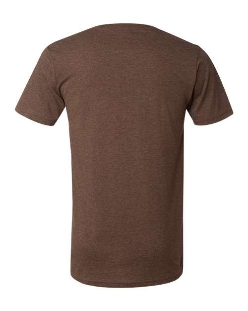 Unisex Heather CVC V-Neck Tee - Image 15