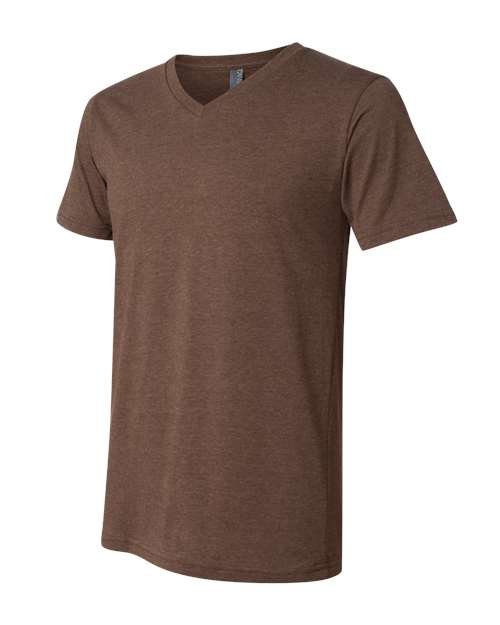 Unisex Heather CVC V-Neck Tee - Image 16