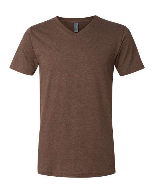 Unisex Heather CVC V-Neck Tee - Image 14