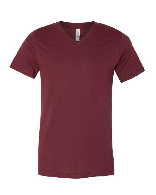 Unisex Heather CVC V-Neck Tee - Image 17