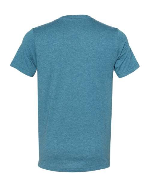 Unisex Heather CVC V-Neck Tee - Image 21