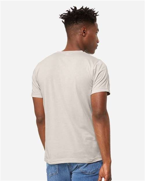 Unisex Heather CVC V-Neck Tee - Image 32