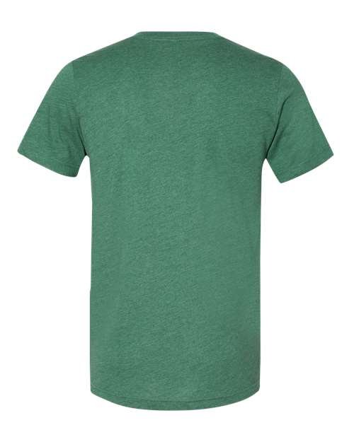 Unisex Heather CVC V-Neck Tee - Image 34