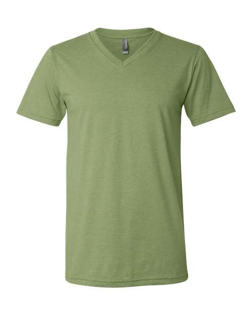 Unisex Heather CVC V-Neck Tee - Image 39