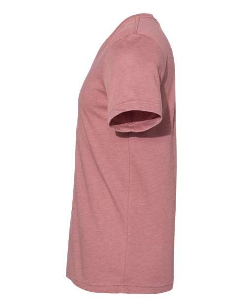 Unisex Heather CVC V-Neck Tee - Image 44