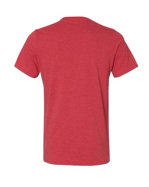 Unisex Heather CVC V-Neck Tee - Image 52