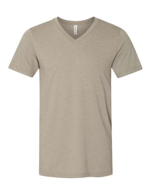 Unisex Heather CVC V-Neck Tee - Image 60