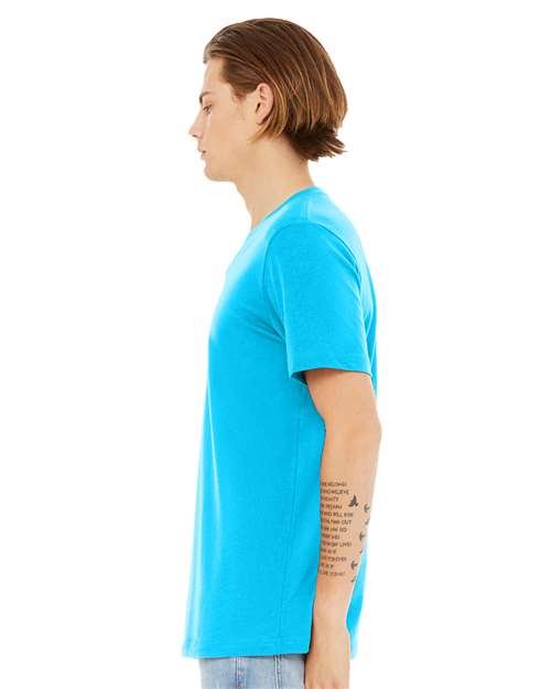 Unisex Heather CVC V-Neck Tee - Image 73