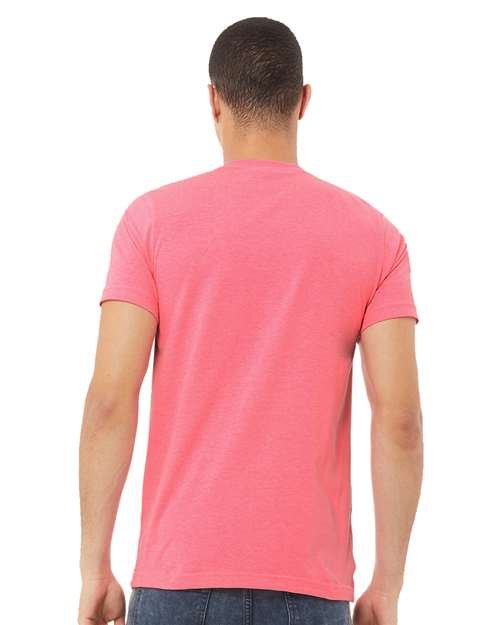 Unisex Heather CVC V-Neck Tee - Image 80