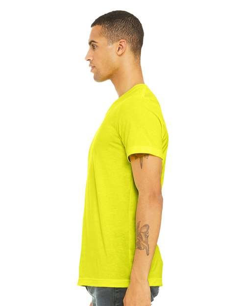 Unisex Heather CVC V-Neck Tee - Image 82