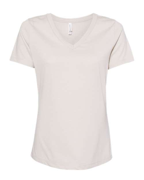 Women's Relaxed Heather CVC V-Neck Tee - Image 11