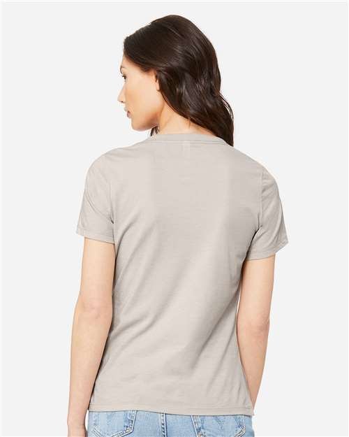 Women's Relaxed Heather CVC V-Neck Tee - Image 16