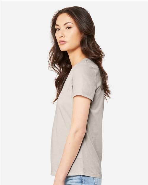 Women's Relaxed Heather CVC V-Neck Tee - Image 15