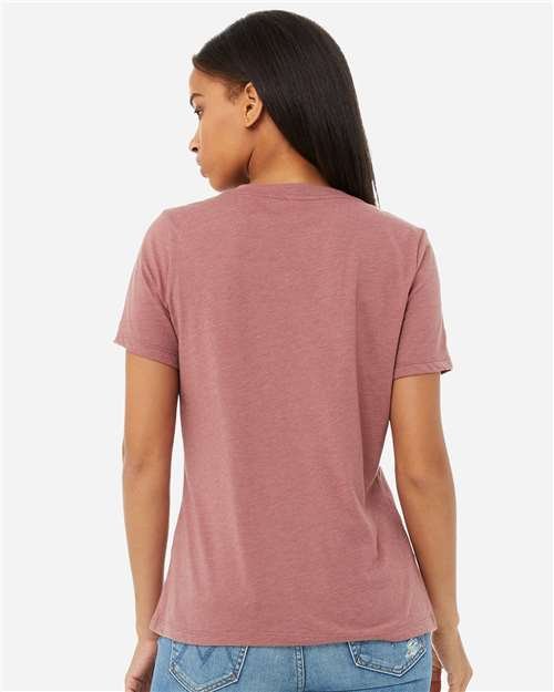 Women's Relaxed Heather CVC V-Neck Tee - Image 23