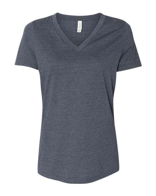 Women's Relaxed Heather CVC V-Neck Tee - Image 24