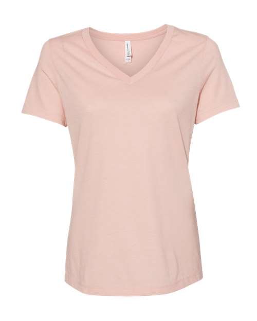 Women's Relaxed Heather CVC V-Neck Tee - Image 33