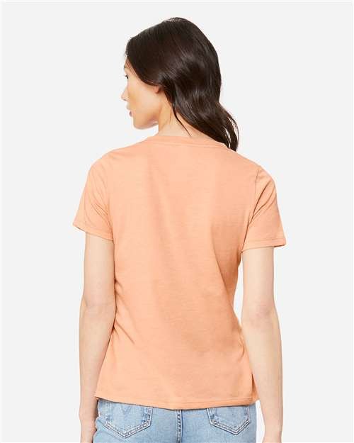 Women's Relaxed Heather CVC V-Neck Tee - Image 38