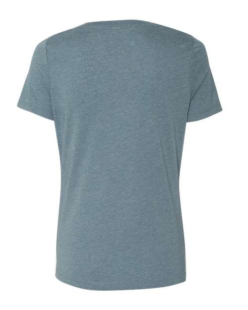 Women's Relaxed Heather CVC V-Neck Tee - Image 46