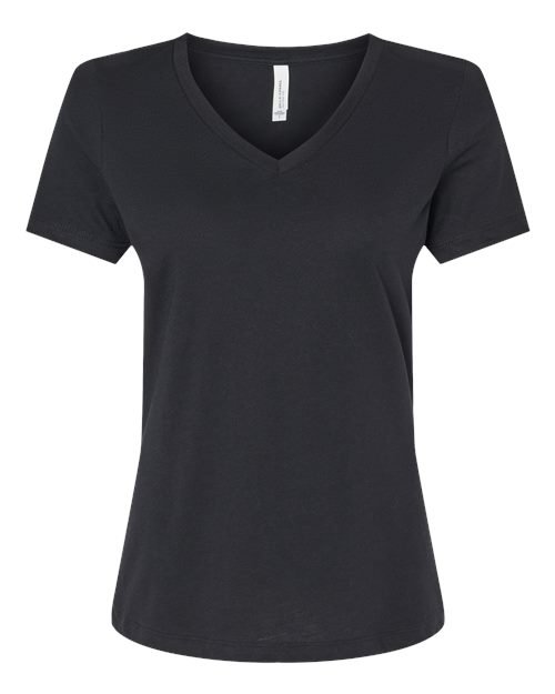 Women's Relaxed Heather CVC V-Neck Tee - Image 54