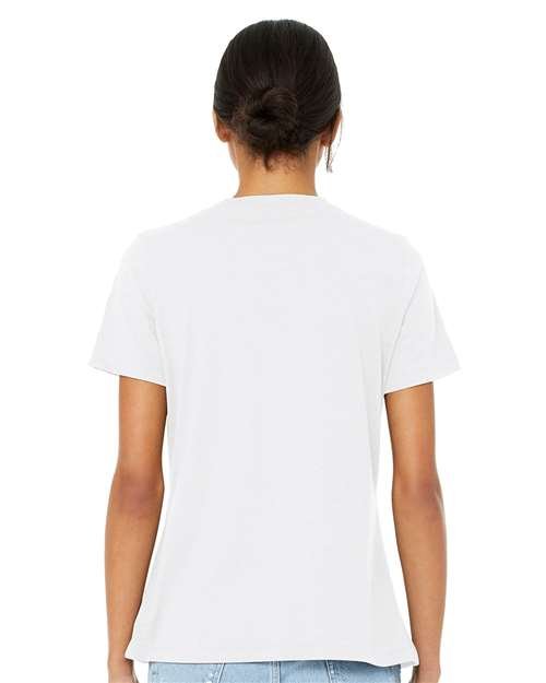 Women's Relaxed Heather CVC V-Neck Tee - Image 65