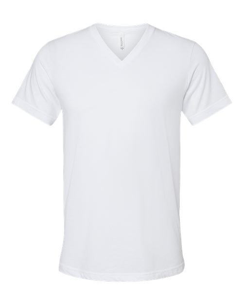 Unisex Heather CVC V-Neck Tee - Image 90