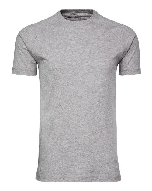 Men's Heather CVC Raglan Tee - Image 2