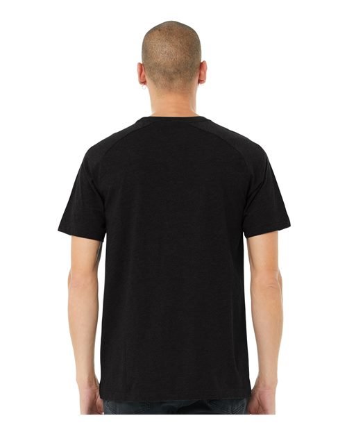 Men's Heather CVC Raglan Tee - Image 10