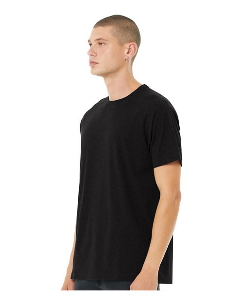 Men's Heather CVC Raglan Tee - Image 9