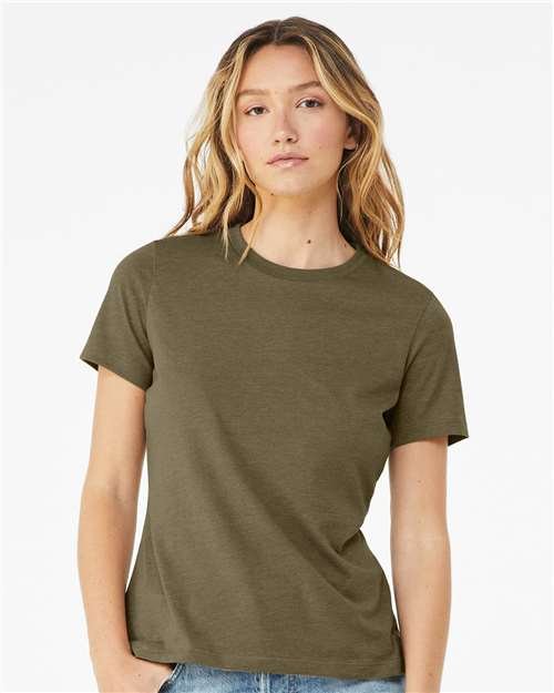 Women’s Relaxed Fit Heather CVC Tee - Image 93
