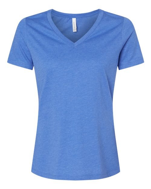 Women's Relaxed Heather CVC V-Neck Tee - Image 48