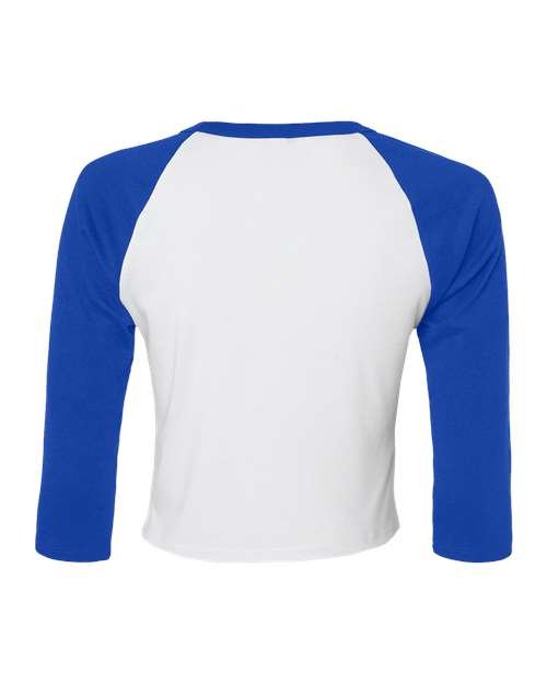 Women's Micro Rib Three-Quarter Raglan Sleeve Baby Tee - Image 39