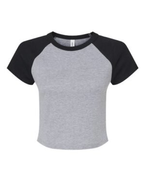 Alternative view of Women's Micro Rib Raglan Baby Tee