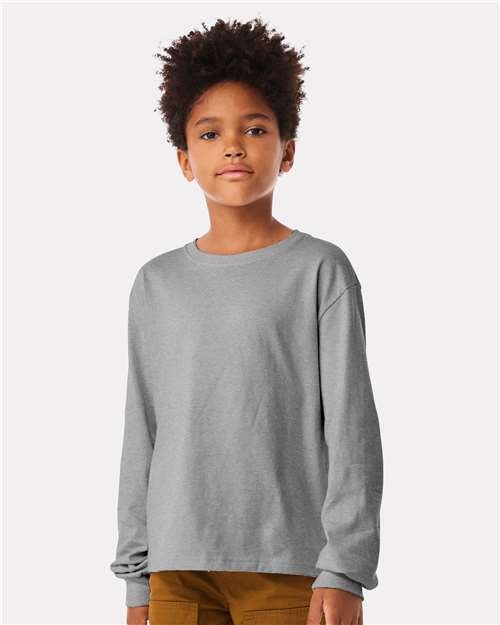 Youth 6oz. Heavyweight Long Sleeve Tee - Image 5