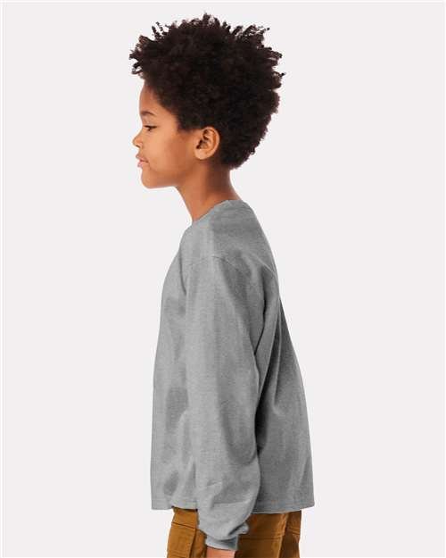 Youth 6oz. Heavyweight Long Sleeve Tee - Image 6
