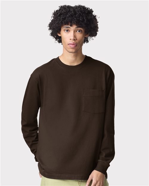 Unisex Super Heavyweight Long Sleeve Pocket Tee - Image 44