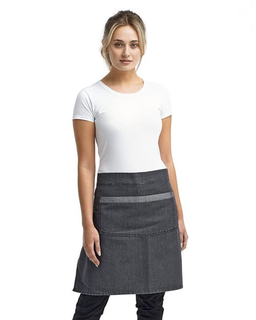 Domain Contrast Denim Waist Apron - Image 10