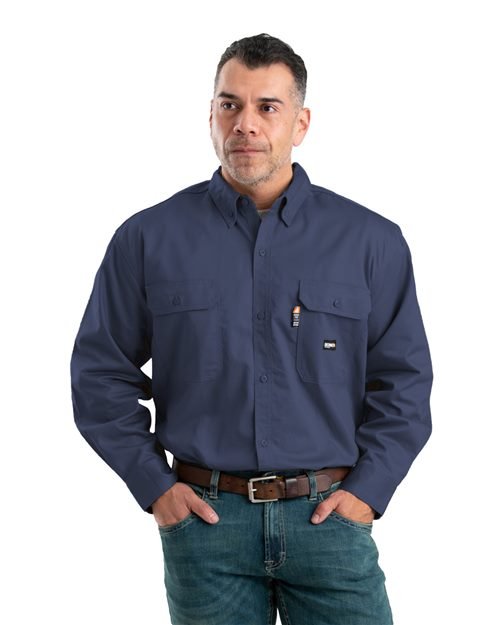 Men's Flame-Resistant Button-Down Work Shirt - Image 7