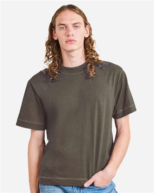 Unisex Heavyweight Cotton Mid-Length Tee - Image 48