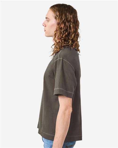 Unisex Heavyweight Cotton Mid-Length Tee - Image 49