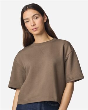 Women's French Terry Mid-Length Boxy Top