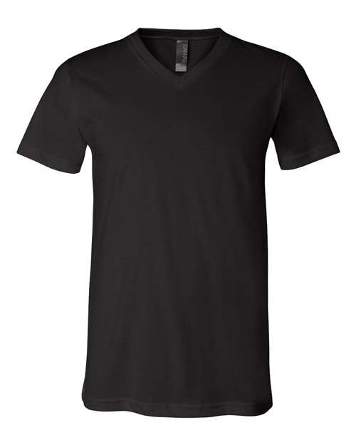 Unisex Jersey V-Neck Tee - Image 9